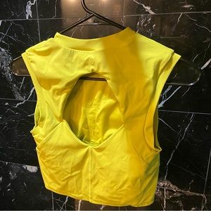 Lululemon Cutout Crop Sport Bra Tank High Neck